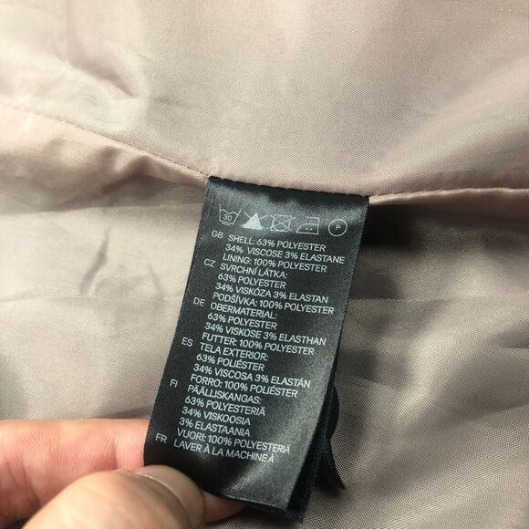 H&M Blazer Womens Extra Small 4 Black Sport Coat Suit Jacket Stretch Ladies - Picture 8 of 10